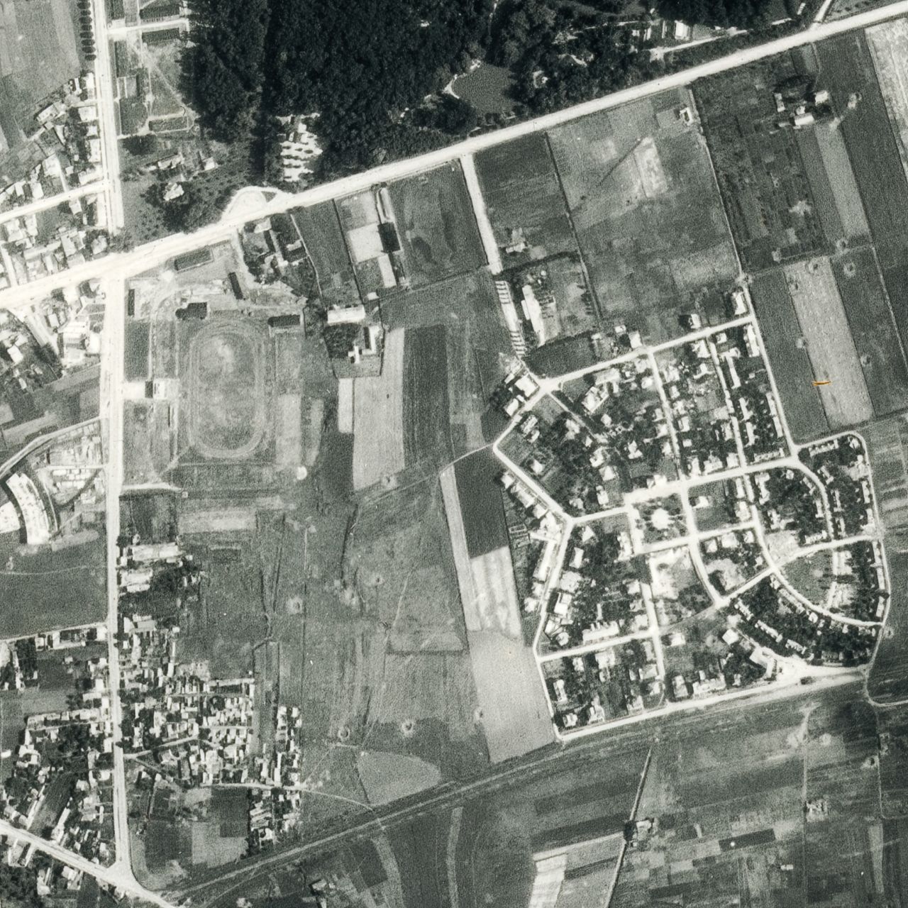 Ulica Svetice, Maksimirska cesta, Željeznička kolonija, 1944. godine